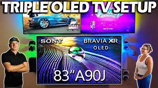 83quot Sony A90J OLED TV Setup PS5 amp Xbox Series X [upl. by Brown]