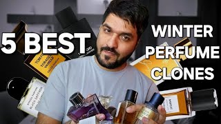 5 BEST WINTER PERFUME CLONES ❄️ AFFORDABLE CLONES OF DESIGNERS AND NICHE 🔥 [upl. by Maxy]