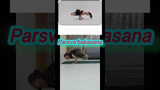 parsva bakasana side crown poseyoga for arm and shoulders strength [upl. by Ardnalak]