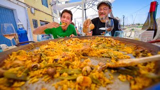 Spanish Food  WORLD CHAMPION Paella Master  Trip to Spain’s Paella Capital [upl. by Nomyt]