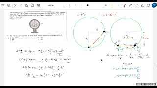 26 Two particles of mass m and 2m connected by a massless rod slides on the insider of a smooth [upl. by Emlin]