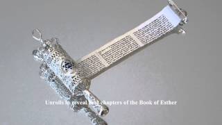 Sterling Silver Megillah pendant  Book of Esther [upl. by Uol]