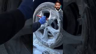 Car wheel deep cleaning automobile asmr [upl. by Cindee]