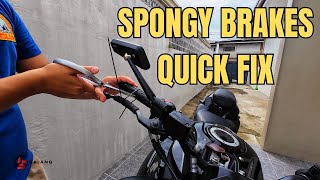 How to fix a spongy brake lever  Alternative to brake bleeding [upl. by Brooks]