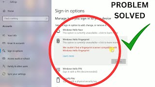 We couldn’t find a fingerprint scanner compatible with Windows Hello Fingerprint In Windows 1011 [upl. by Albina613]