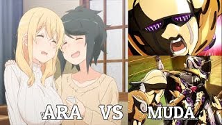 ULTIMATE quotARA ARA vs MUDA MUDA ORAquot COMPILATION  Funny Anime Moments Censored [upl. by Archer]