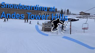 Snowboarding at Andes Tower Hills Make sure to watch the end🤣 [upl. by Sinclare]