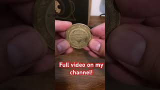 How to polish a brass fiber laser engraved coin viral [upl. by Ennayd]