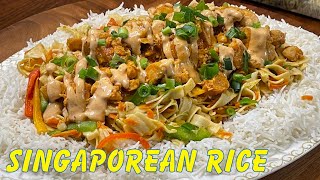 Singaporean Rice With Chicken amp Egg Noodles  Restaurant Style  Quick amp Easy  In 4K 60 FPS [upl. by Havelock]