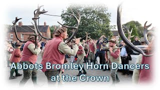 Abbots Bromley Horn Dancers at the Crown  2024 [upl. by Eicyac]