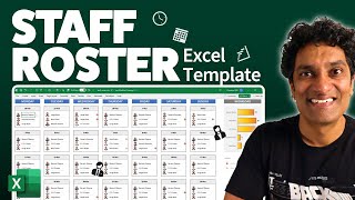 How to create a Work Schedule Roster using Excel [upl. by Langelo957]