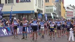 Sammendrag av 15 km fellesstart i Kristiansund under Toppidrettsveka 2014 [upl. by Drolet]