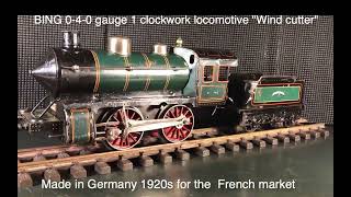 Antique 1 gauge clockwork trains Bing Marklin still going strong [upl. by Shiri]