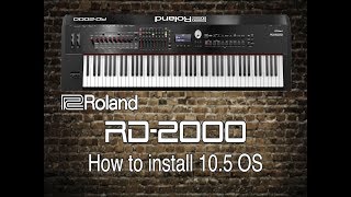 Roland RD2000  How to install 15 OS [upl. by Uuge]