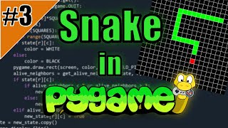 Snake in Python programmieren 3  Pygame Tutorial Deutsch  Raster und SnakeKopf [upl. by Modestia63]