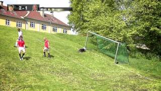 Golden Goal  Skråningsfotball  Playing footballsoccer in a hill wEng subs [upl. by Ynot]