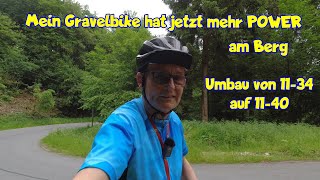 GravelbikeÜbersetzung für Bergtouren optimieren Shimano GRX 2 x 11 [upl. by Anairam278]