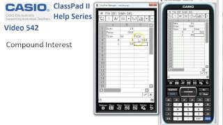 ClassPad Help 542  Compound Interest [upl. by Pirzada]