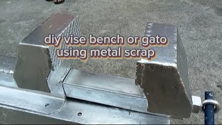 diy vise bench or gato using metal scrap diy welderskill fabrication nocopyrightmusic [upl. by Jaeger]