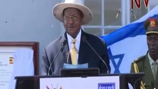 President Museveni speech at Entebbe during Netanyahus visit commemorating Entebbe raid [upl. by Nahtad430]