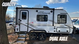 2022 Winnebago Micro Minnie 1708FB Short Dual Axle Quality Trailer [upl. by Littell]