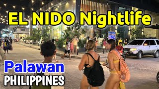 EL NIDO PALAWAN NIGHTLIFE  Night Walking Tour in El Nido’s Town Proper  Philippines [upl. by Fonda562]