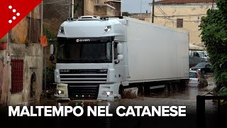 Maltempo in provincia di Catania danni tra Giarre e Mascali case allagate e strade come fiumi [upl. by Kiernan]