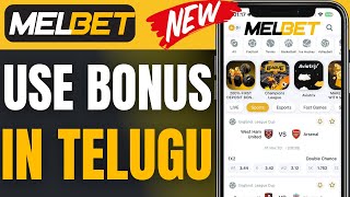 How To Use Bonus In Melbet In Telugu 2024 [upl. by Bonina187]