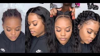 GLUELESS Transparent Lace Front Wig Install from Dola Hair [upl. by Olag595]