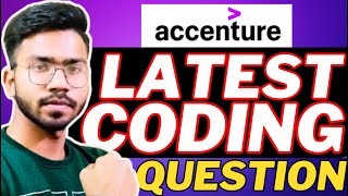 Accenture Latest Coding Questions and Answers🔥  Accenture Coding Assessment Questions Leaked [upl. by Toomay]