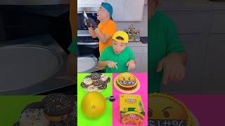 Emoji cake VS Donuts ice cream challenge🍨 funny by Ethan Funny Family [upl. by Ransome618]