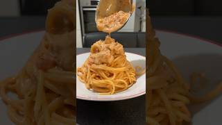 Cream Pasta Salmon 🍝 easypasta salmon salmonrecipes creamy ricette ricettafacile easyplate [upl. by Anastos]