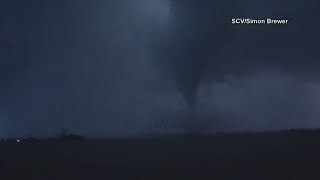 VIDEO  Tornado leaves destruction in Winchester Indiana [upl. by Vizzone]