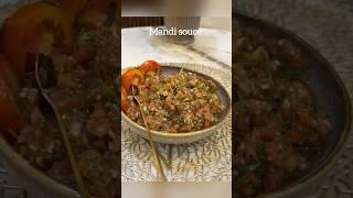 Mandi sauce Arabic chutney salsa viralfood easyrecipe tomatomandi spicyasmr [upl. by Socha]