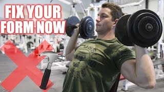 How to PROPERLY Shoulder Press  5 Variations for Muscle Gain [upl. by Yelssew573]