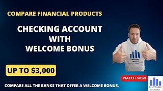 Best checking accounts with a welcome bonus 2023 up to 3000 by opening a new account [upl. by Korwun542]