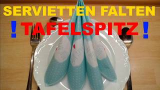 Servietten falten doppelter Tafelspitz  napkin folding easy [upl. by Jacquelyn]