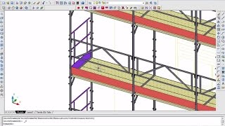 Demo PON CAD  Esempio di Disegno di Ponteggio  2009 [upl. by Tobie]