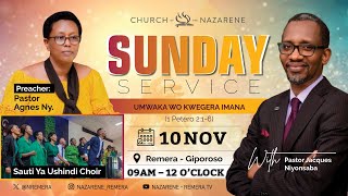 🔴LIVE  SUNDAY SERVICE  PASTOR NIYONSABA JACQUES amp PASTOR AGNES [upl. by Leander519]