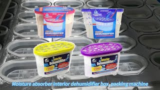 Moisture absorber interior dehumidifier box packing machine [upl. by Ahnavas]