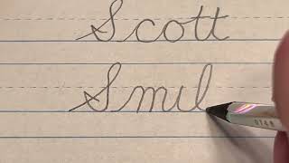 How to connect cursive capital quotSquot [upl. by Draillih]