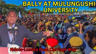 President Hichilemas Thunderous Welcome At Mulungushi University [upl. by Ylus74]