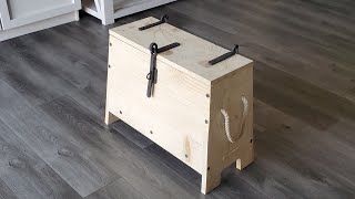 Viking Chest Norse Box Build [upl. by Aonehc]