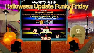 Roblox Funky Friday UPDATE HALLOWEEN FNF 【 roblox fnfroblox robloxhalloween 】 [upl. by Ayerdna]