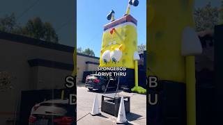 NEW SPONGEBOB DRIVE THRU AT WENDY’S spongebob cute wendys fastfood krabbypatty [upl. by Erdei]