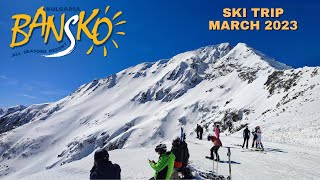 Skiing in Bansko Bulgaria 2023 [upl. by Salokcin366]