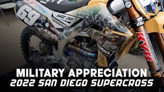 Military Appreciation  2022 San Diego Supercross [upl. by Awjan]