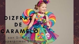 Un disfraz de caramelo 🍭 para Shira  paso a paso  carnaval [upl. by Ellinger302]