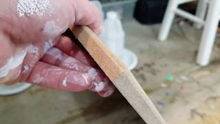 3875 How I prep my wood for acrylic pours [upl. by Natlus]