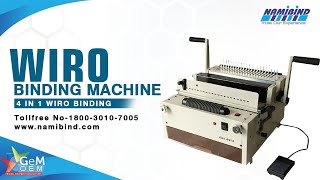 𝗡𝗮𝗺𝗶𝗯𝗶𝗻𝗱 𝗪𝗶𝗿𝗼 𝗕𝗶𝗻𝗱𝗶𝗻𝗴 𝗠𝗮𝗰𝗵𝗶𝗻𝗲  4 in 1 wiro binding machine [upl. by Aura]